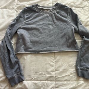 Light blue cropped sweatshirt